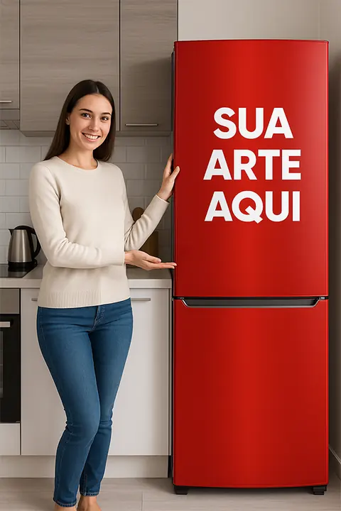Adesivo para Geladeira Personalizado com Laminação Fosca