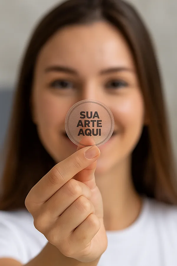 Cartela de Etiquetas em Vinil Transparente A3 com Recorte