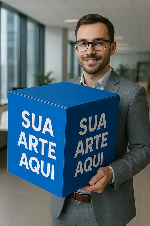 Cubo de Polionda Personalizado 40x40x40 cm Adesivado