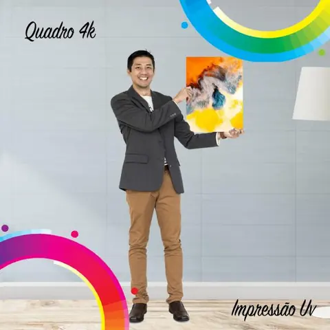 Quadro de Acrílico Flutuante 40x30 cm com Impressão UV