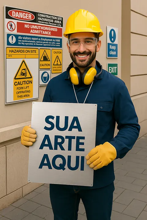 Placa de Sinalização em ACM 3 mm Impressa UV