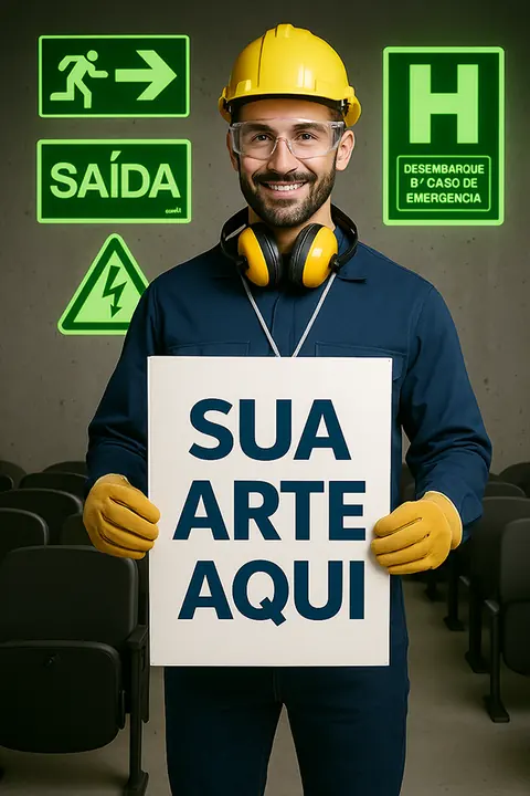 Kit 10 Placas Fotoluminescentes em PS 1 mm Impressas UV