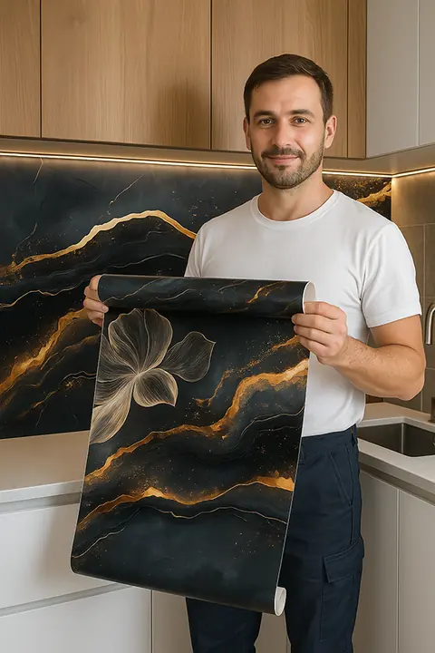 Adesivo de Parede Deccor Marble Textura Mármore por m²