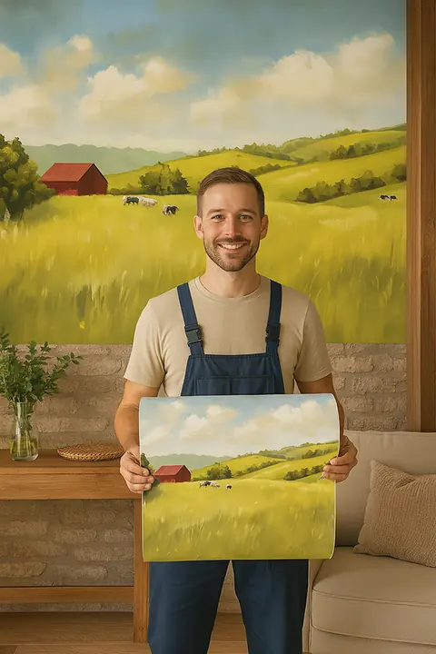 Adesivo de Parede Deccor Landscape em Rolo 58x300 cm