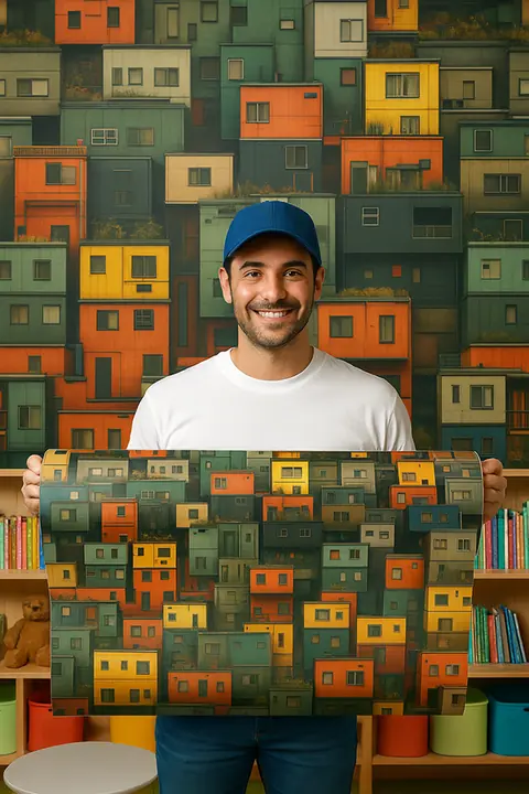 Adesivo de Parede Deccor Urban 58x300 cm em Vinil