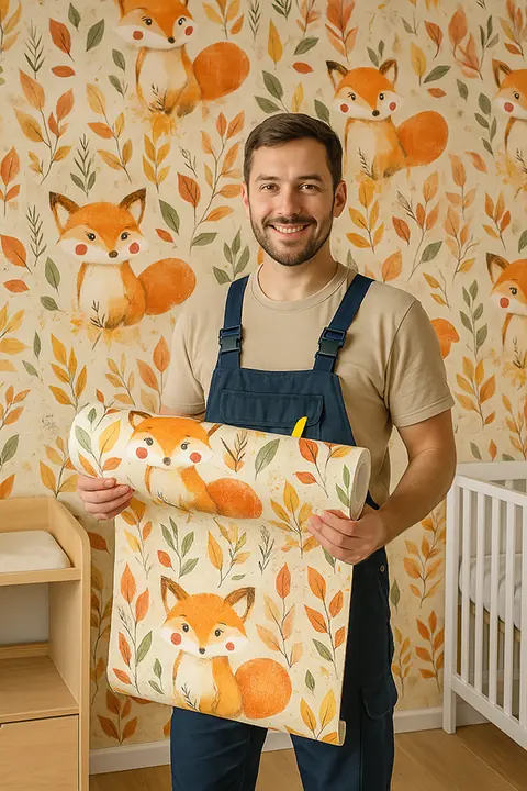 Adesivo de Parede Infantil Deccor Baby em Vinil 58x300 cm