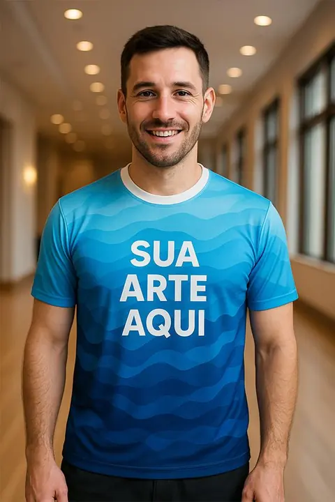 Blusa 100% Sublimada em Helanca Personalizada P ao EXG