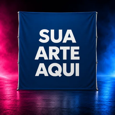 Backdrop Pantográfico com Tecido Impresso 2,25 x 2,25 m