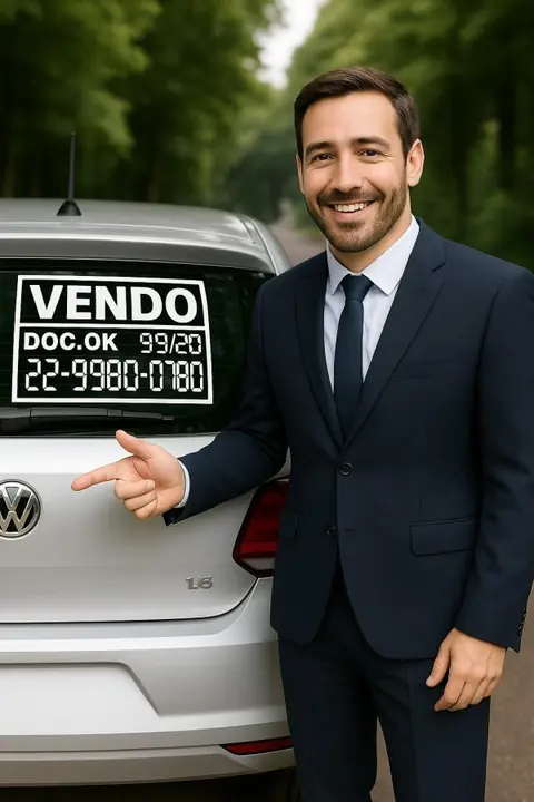 Adesivo Vendo para Carro em Vinil Recortado 30x20 cm