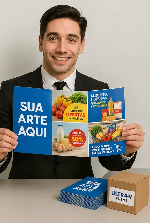 Encarte Offset 4 Páginas com Dobra