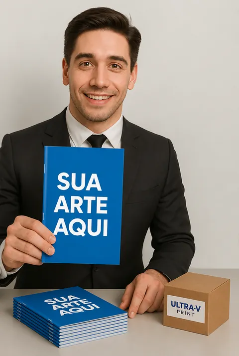 Revista Offset com Grampo