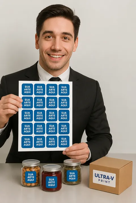 Rótulo Adesivo em Folha A3