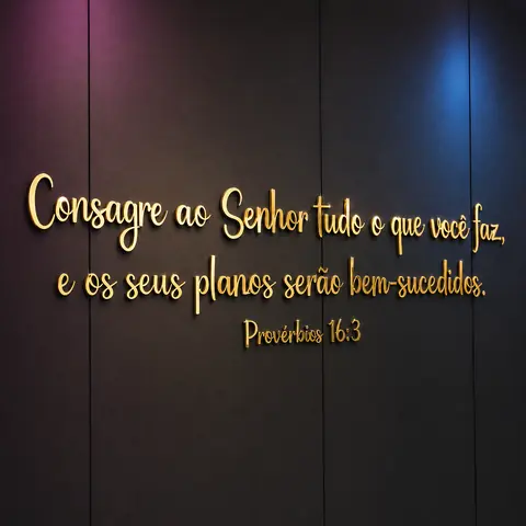 Frase Decorativa em Acrílico Espelhado para Parede