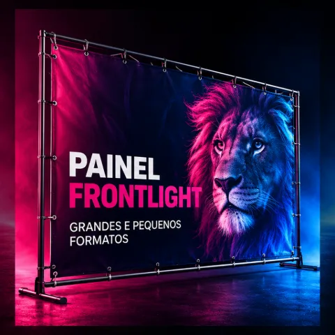 Lona Front 380 g Impressa com Proteção UV – Venda por m²